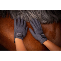 Guanti Eden by Pénélope Prisma Strass Marina Blu marino