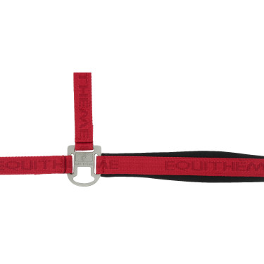 Capestro in nylon Equithème Jacquard Rosso