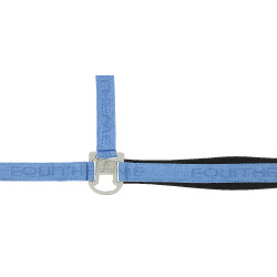 Capestro in nylon Equithème Jacquard Azzurro cielo Blu