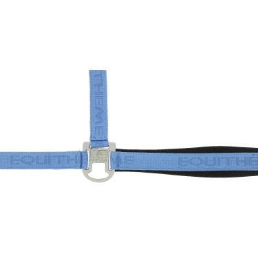 Capestro in nylon Equithème Jacquard Azzurro cielo Blu