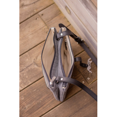 Borsa Pénélope Pablito grande modello Motivo chevron / nero