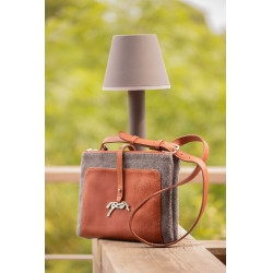 Borsa Pénélope Pablito grande modello Motivo a chevron / cognac Marrone Borsa Pénélope Pablito grande modello Motivo a chevron / cognac Marrone