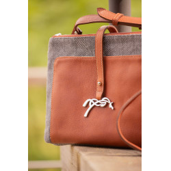 Borsa Pénélope Pablito grande modello Motivo a chevron / cognac Marrone Borsa Pénélope Pablito grande modello Motivo a chevron / cognac Marrone