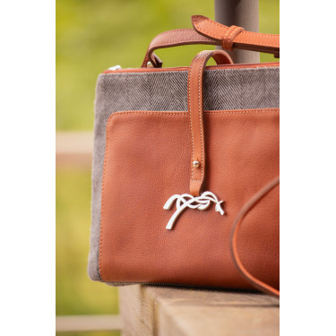 Borsa Pénélope Pablito grande modello Motivo a chevron / cognac Marrone Borsa Pénélope Pablito grande modello Motivo a chevron / cognac Marrone