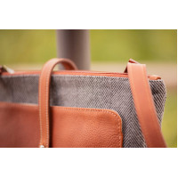 Borsa Pénélope Pablito grande modello Motivo a chevron / cognac Marrone Borsa Pénélope Pablito grande modello Motivo a chevron / cognac Marrone