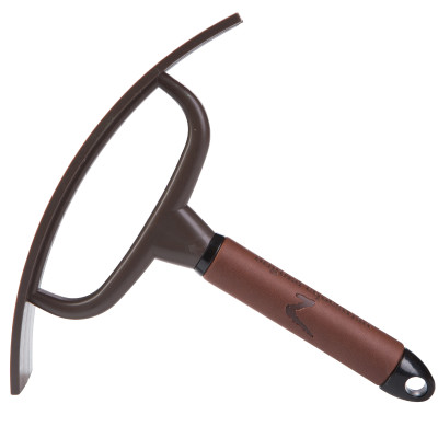 Couteau de chaleur Horze Maddox à poignée cuir Marron foncé