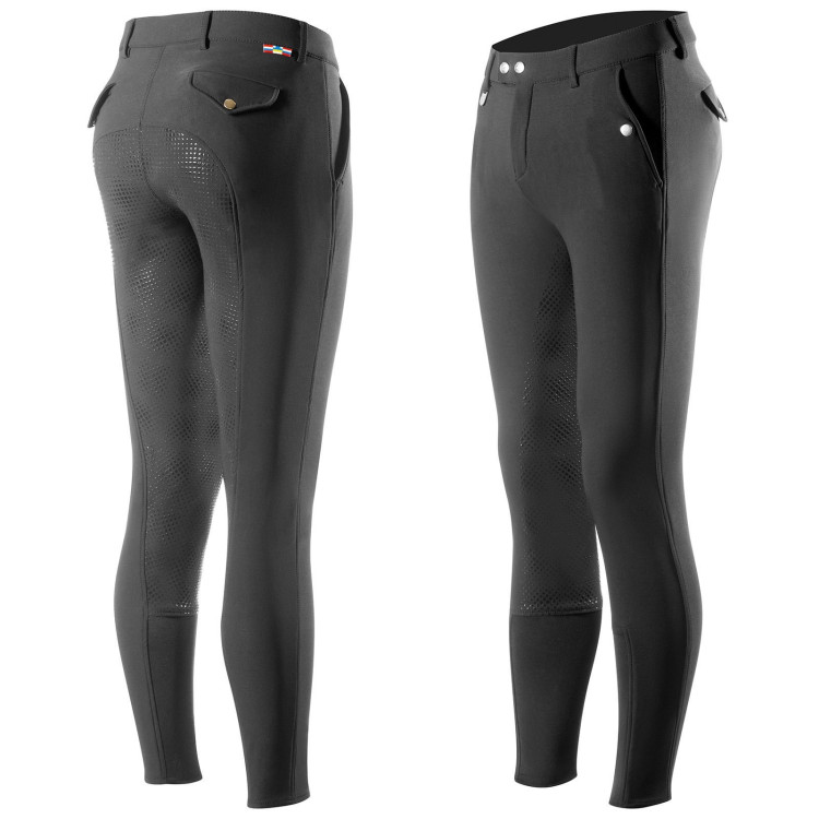 Pantaloni da equitazione uomo Horze Grand Prix con grip in silicone integrale Pantaloni da equitazione uomo Horze Grand Prix con grip in silicone integrale