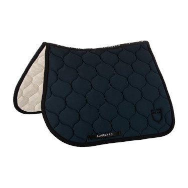 Tappeto da salto in tessuto tecnico trapuntato Equestro Blazer marine Blu marino