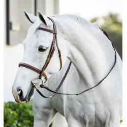 Briglia pony Horseware Cavesson Hunter con redini Marrone