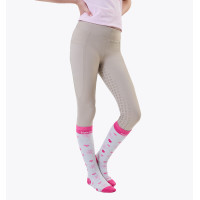 Leggings da equitazione per bambini Horseware Horseware beige