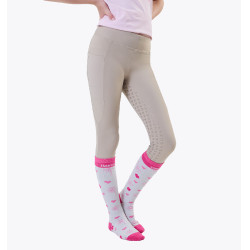 Leggings da equitazione per bambini Horseware Horseware beige