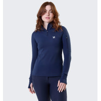 Polo 1/4 zip Horseware invernale Strive donna Marina Blu marino
