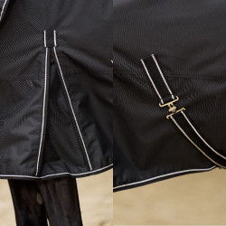 Coperta da paddock Imperial Riding Basic con collo removibile 400 g Nero