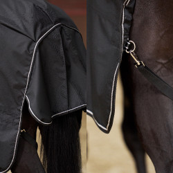 Coperta da paddock Imperial Riding Basic con collo removibile 400 g Nero
