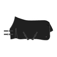 Coperta da paddock Imperial Riding Basic senza copricollo 300 g Nero