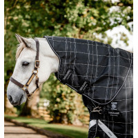 Coperta Horseware Rhino Turnout Pony Bundle con liner 0 g e 200 g Quadri nero / nero e bianco