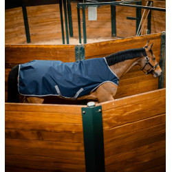 Coperta da giostra Horseware Amigo Ripstop 900D 100g Marine / grigio titanio Blu marino