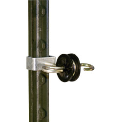 Isolatore a doppio ancoraggio per palo a T AKO, confezione da 4 Isolatore a doppio ancoraggio per palo a T AKO, confezione da 4