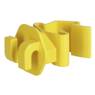 Isolatore per cordicella T-Post AKO confezione da 25 Giallo Isolatore per cordicella T-Post AKO confezione da 25 Giallo
