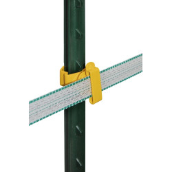 Isolatore per nastro T-Post AKO confezione da 25 Giallo Isolatore per nastro T-Post AKO confezione da 25 Giallo