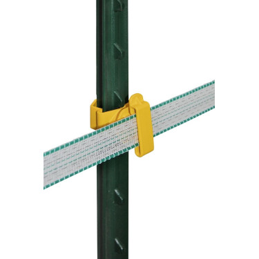 Isolatore per nastro T-Post AKO confezione da 25 Giallo Isolatore per nastro T-Post AKO confezione da 25 Giallo