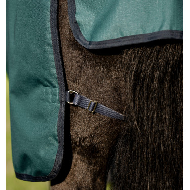 Coperta Horseware Amigo Ripstop 900D Plus Pony Turnout 0g Verde dinastia / blu marine / argento