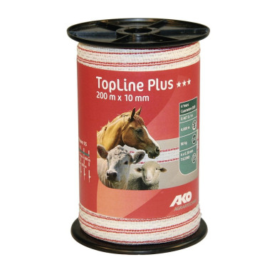 Weiß/rotes Band TopLine Plus AKO Bianco / rosso