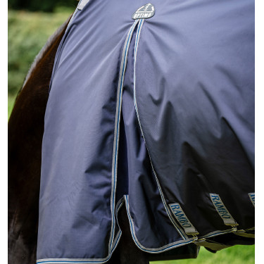 Coperta Horseware Rambo Optimo Bundle 0g + Liner 200g Marino / temporale / grigio argento Blu marino