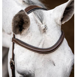 Briglia Horseware Micklem Deluxe Competition Havana scuro Marrone