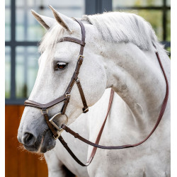 Briglia Horseware Micklem Deluxe Competition Havana scuro Marrone
