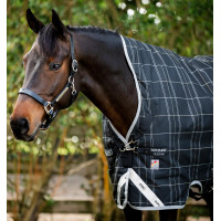 Coperta Horseware Rhino Wug Vari-Layer 450g Nero / quadri bianco grigi