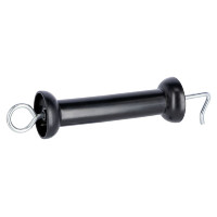 Maniglia per cancello Soft Grip AKO con gancio Nero