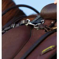 Pettorale Horseware Micklem con martingala Marrone