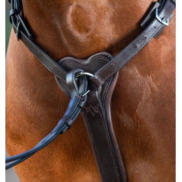 Pettorale Horseware Micklem con martingala Marrone