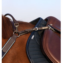 Pettorale Horseware Micklem con martingala Marrone