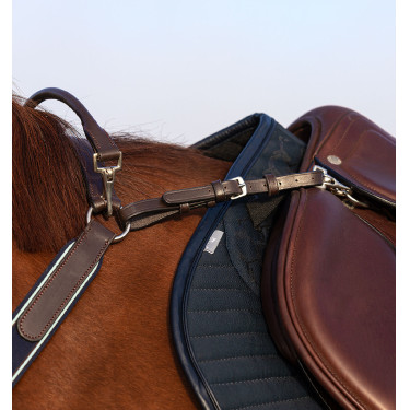 Pettorale Horseware Micklem con martingala Marrone