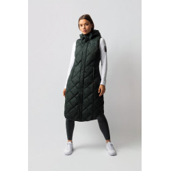 Gilet lungo imbottito senza maniche Gem B Vertigo Scarabèo verde