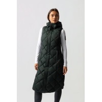 Gilet lungo imbottito senza maniche Gem B Vertigo Bellezza nera Nero