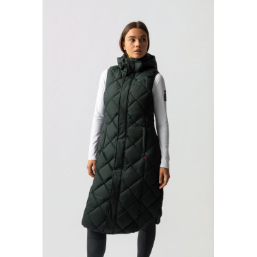 Gilet lungo imbottito senza maniche Gem B Vertigo Scarabèo verde