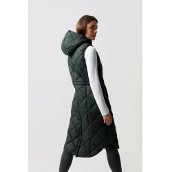 Gilet lungo imbottito senza maniche Gem B Vertigo Scarabèo verde
