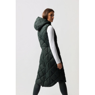 Gilet lungo imbottito senza maniche Gem B Vertigo Scarabèo verde
