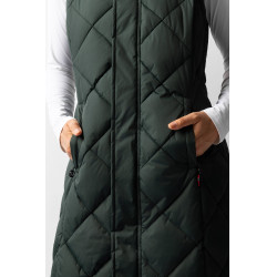 Gilet lungo imbottito senza maniche Gem B Vertigo Scarabèo verde