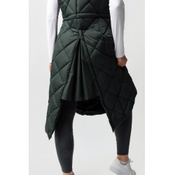 Gilet lungo imbottito senza maniche Gem B Vertigo Scarabèo verde