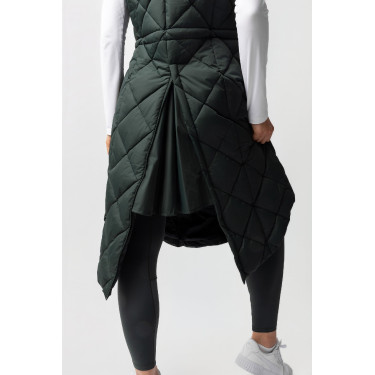 Gilet lungo imbottito senza maniche Gem B Vertigo Scarabèo verde