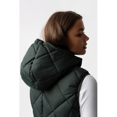 Gilet lungo imbottito senza maniche Gem B Vertigo Scarabèo verde