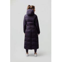 Cappotto lungo trapuntato da donna Paloma Horze Morella nera