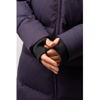 Cappotto lungo trapuntato da donna Paloma Horze Caviale nero