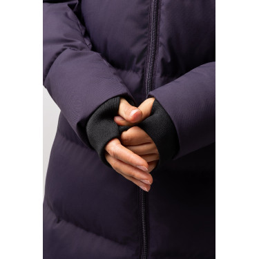 Cappotto lungo trapuntato da donna Paloma Horze Morella nera