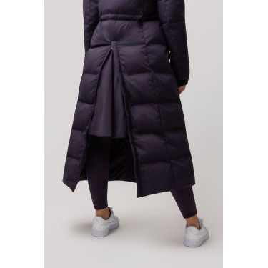 Cappotto lungo trapuntato da donna Paloma Horze Morella nera