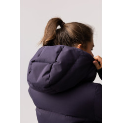 Cappotto lungo trapuntato da donna Paloma Horze Morella nera
